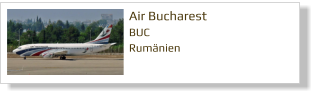 Air Bucharest BUC Rumänien