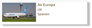 Air Europa UX Spanien