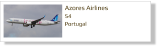 Azores Airlines S4 Portugal