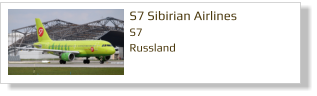 S7 Sibirian Airlines S7 Russland