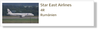 Star East Airlines 4R Rumänien