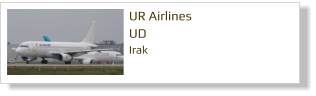 UR Airlines UD Irak