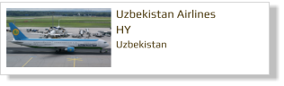 Uzbekistan Airlines HY Uzbekistan