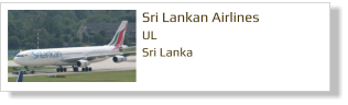 Sri Lankan Airlines UL Sri Lanka