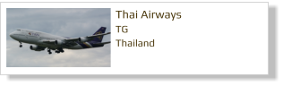 Thai Airways TG Thailand