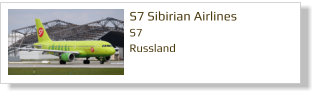 S7 Sibirian Airlines S7 Russland