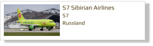 S7 Sibirian Airlines S7 Russland