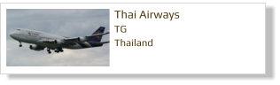 Thai Airways TG Thailand