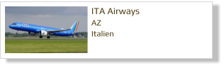 ITA Airways		 AZ Italien